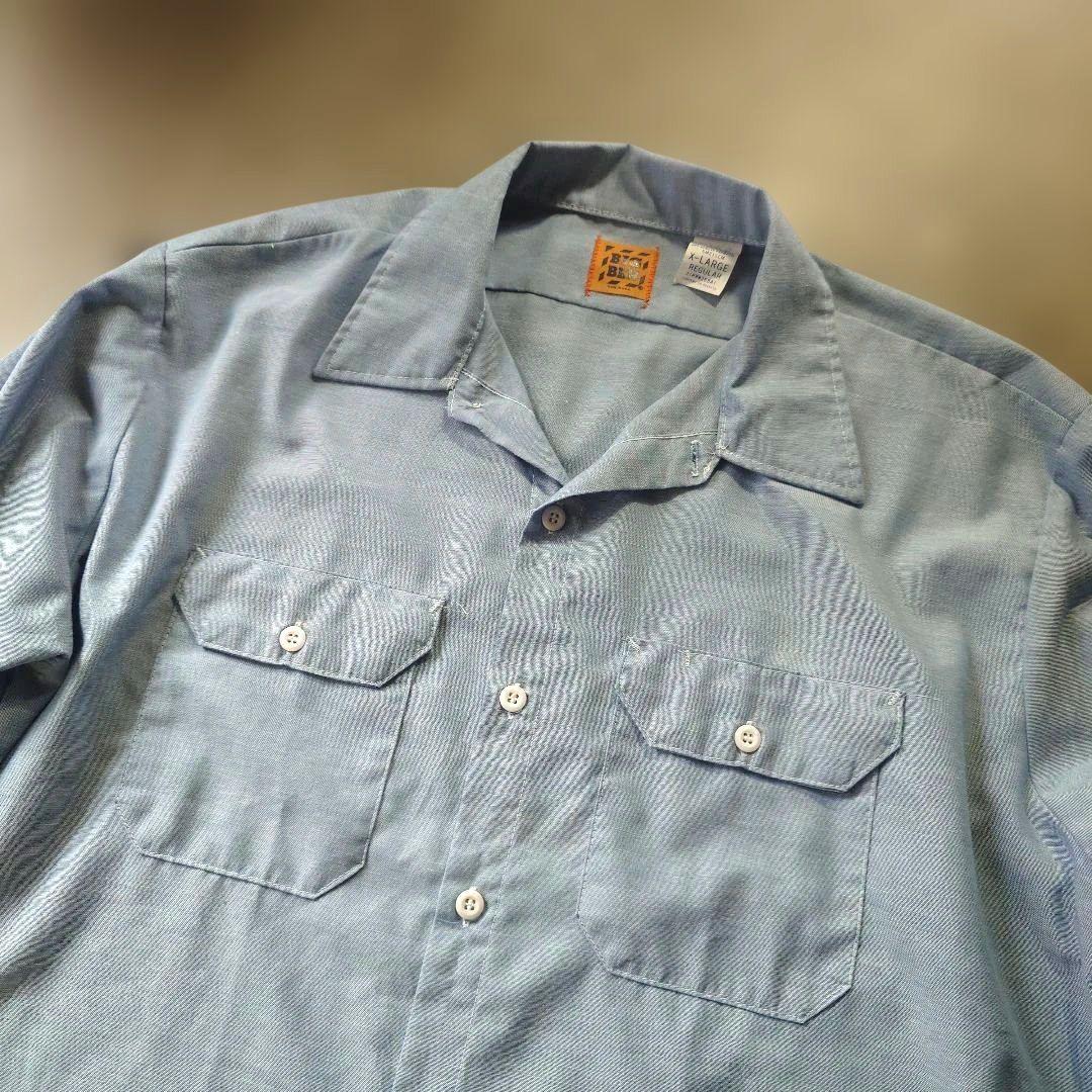 80s DEADSTOCK BIGBEN chambray shirts XL