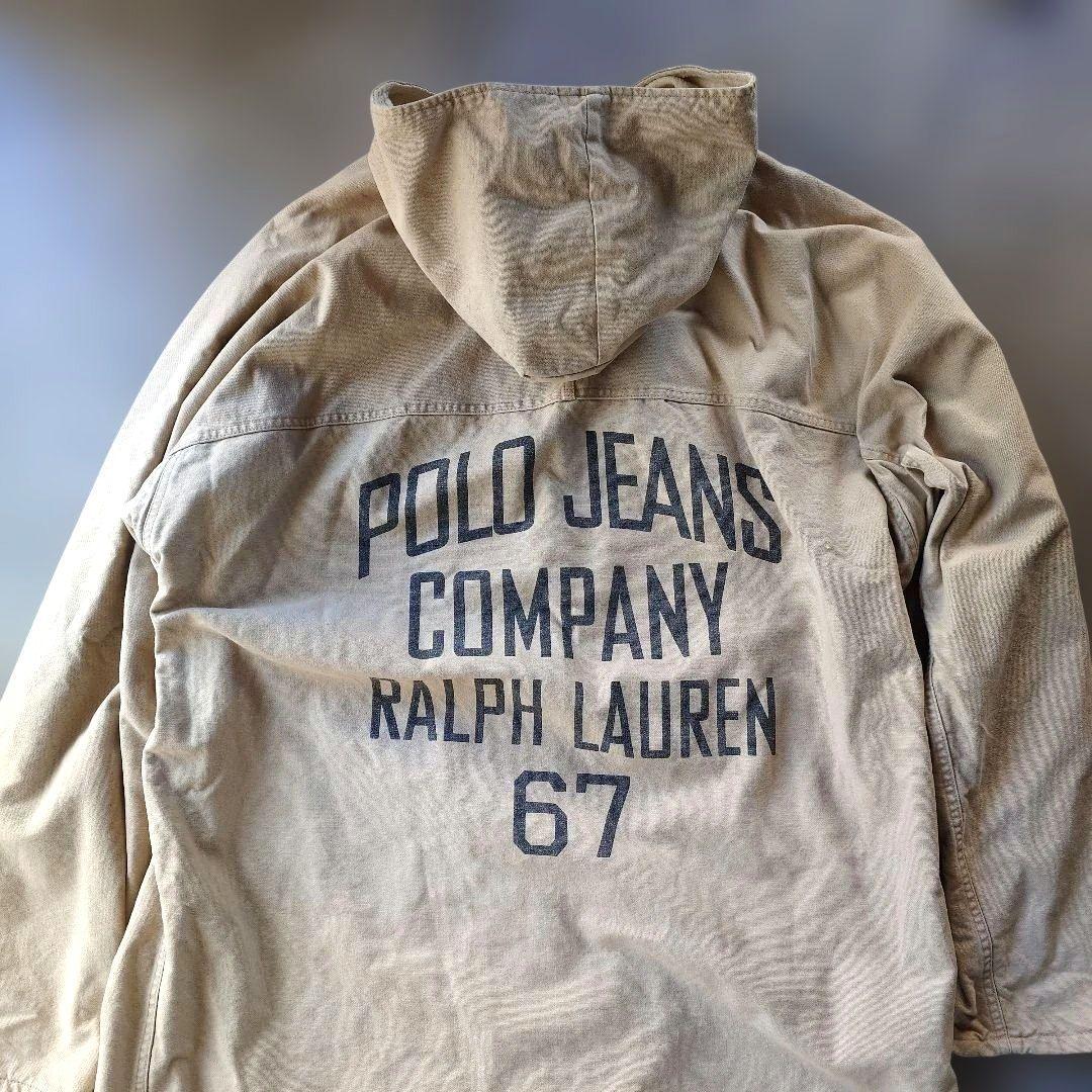 POLOJEANS fireman bench coat stencil print