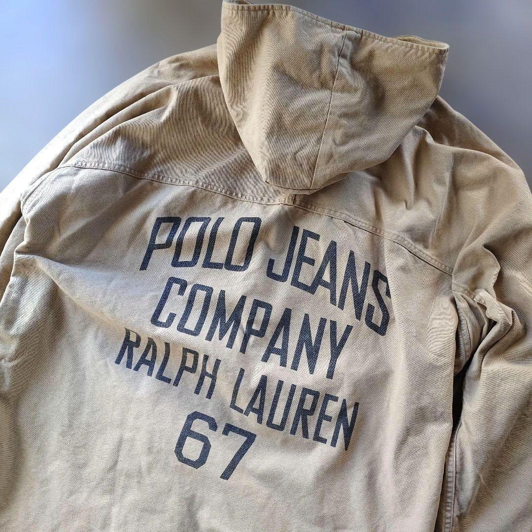 POLOJEANS fireman bench coat stencil print