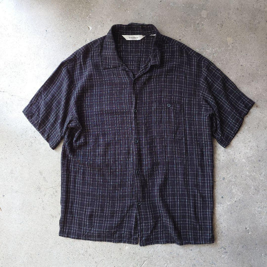 ARROW rayon open collar shirts L