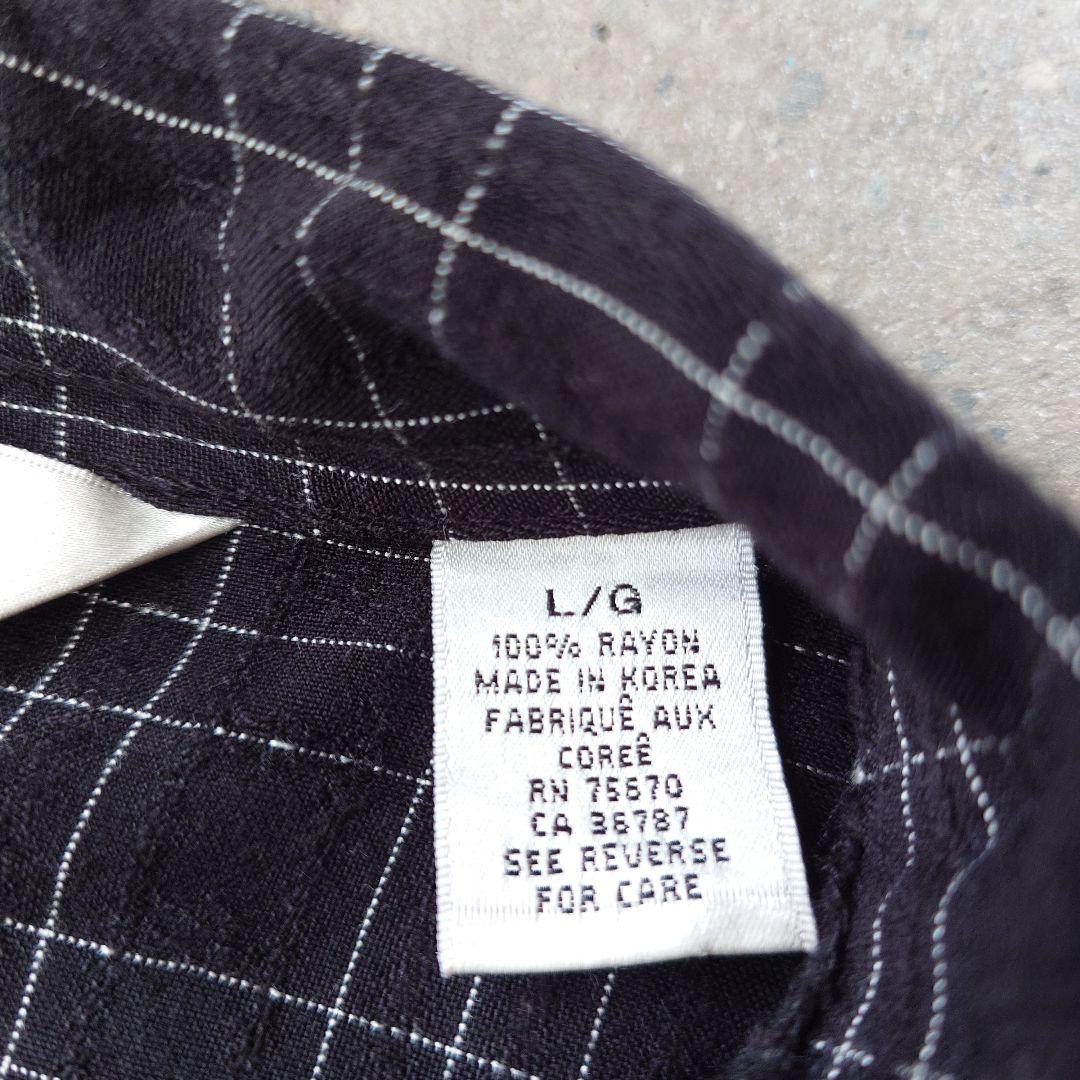 ARROW rayon open collar shirts L