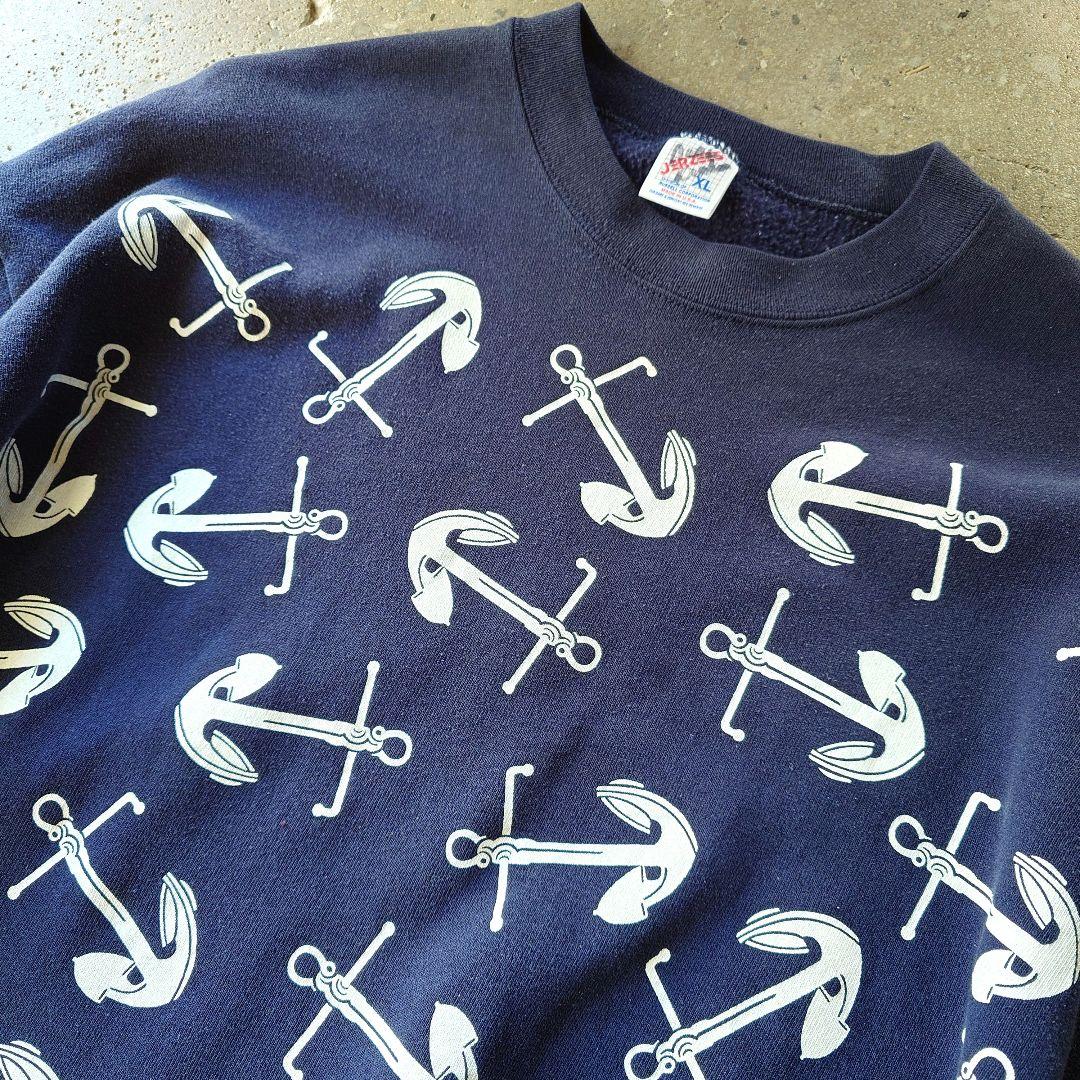 Anchor print sweat XL jerzeez　アンカープリント　スウェット
