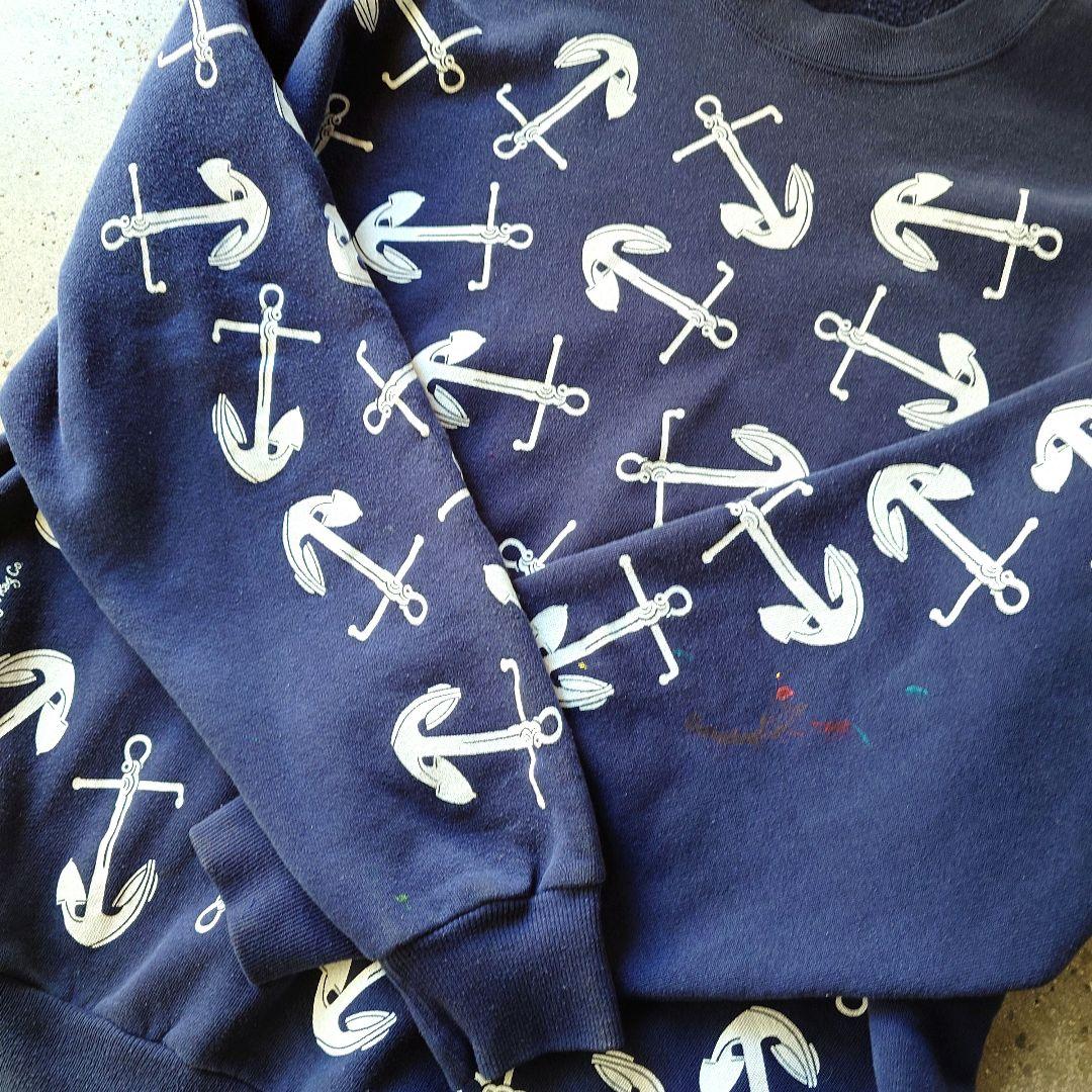 Anchor print sweat XL jerzeez　アンカープリント　スウェット