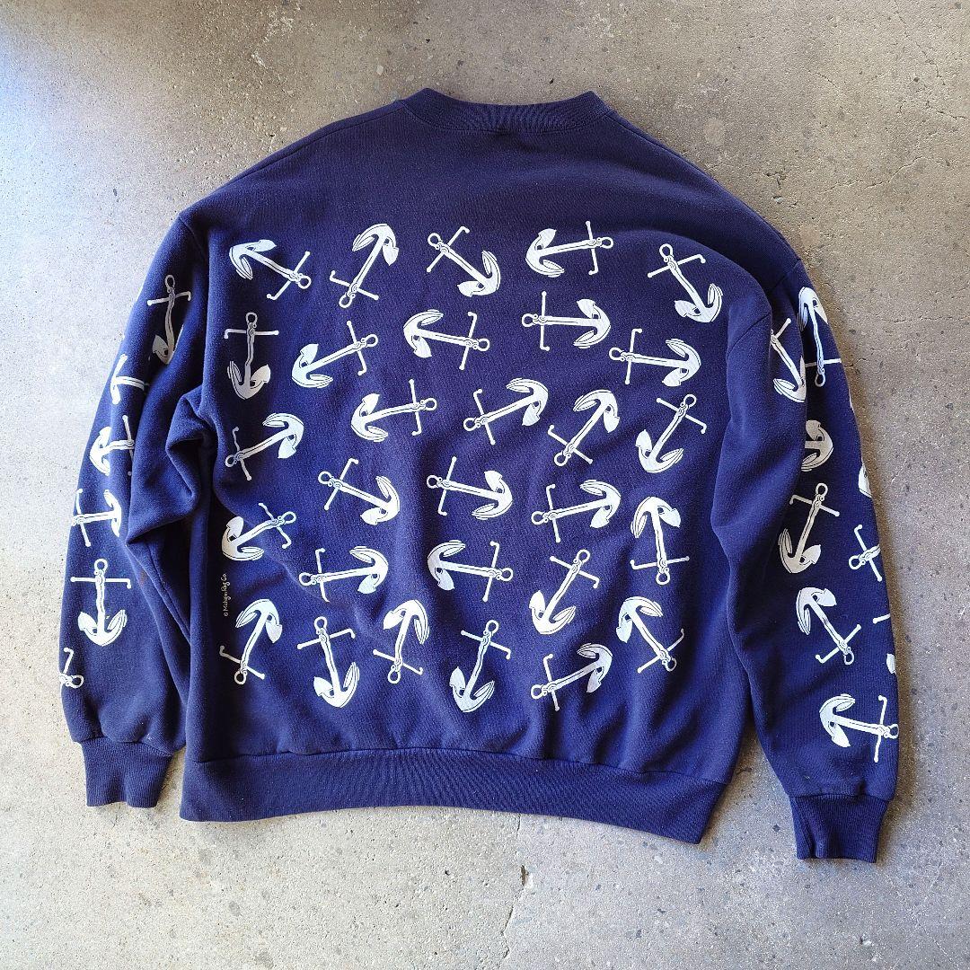 Anchor print sweat XL jerzeez　アンカープリント　スウェット