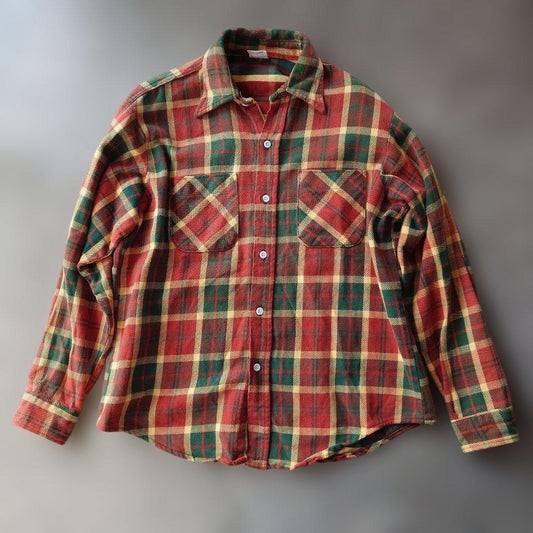 BIGMAC 80s made in USA flannel shirts L