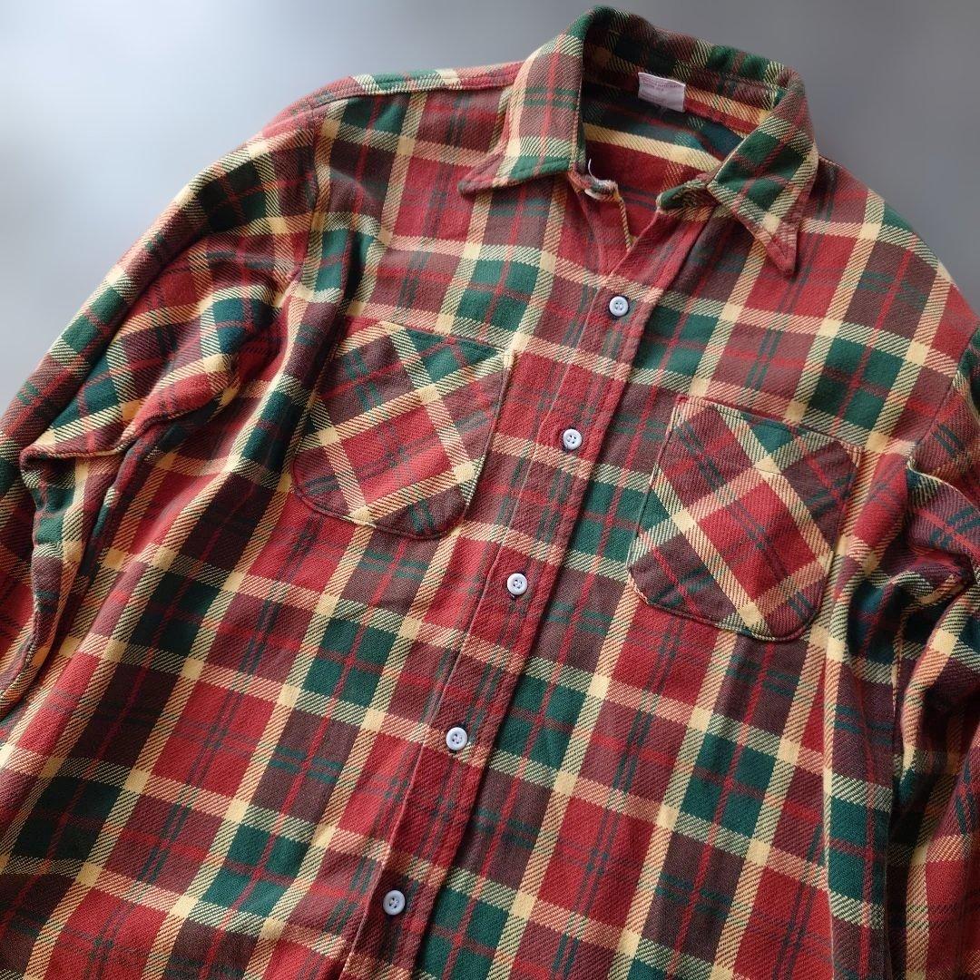 BIGMAC 80s made in USA flannel shirts L