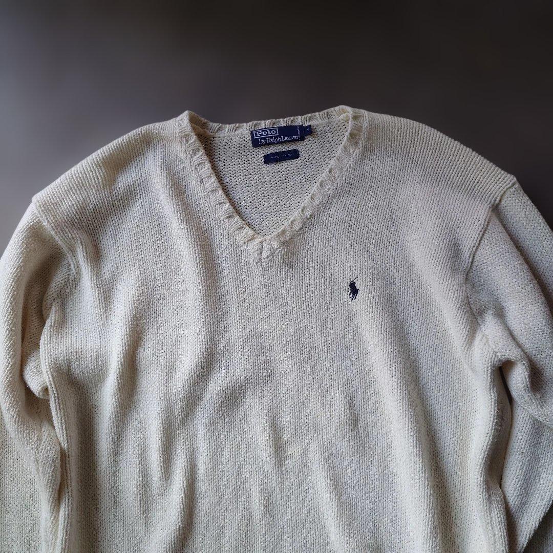 90s poloralphlauren cotton knit S