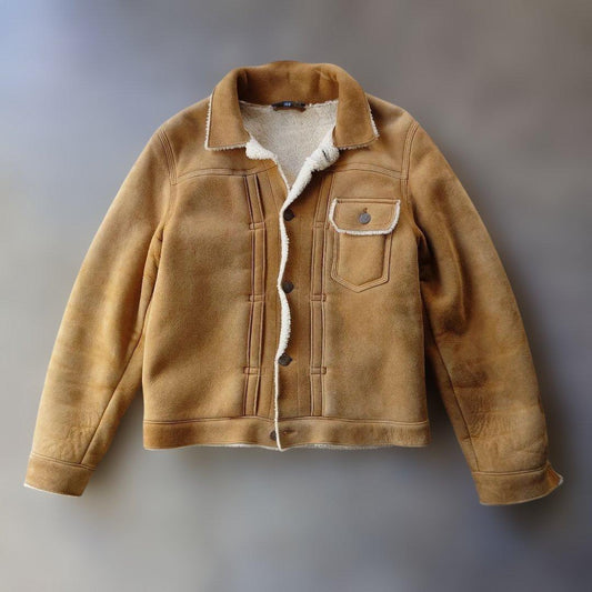 poloralphlauren 90s women sheepskin jacket 150