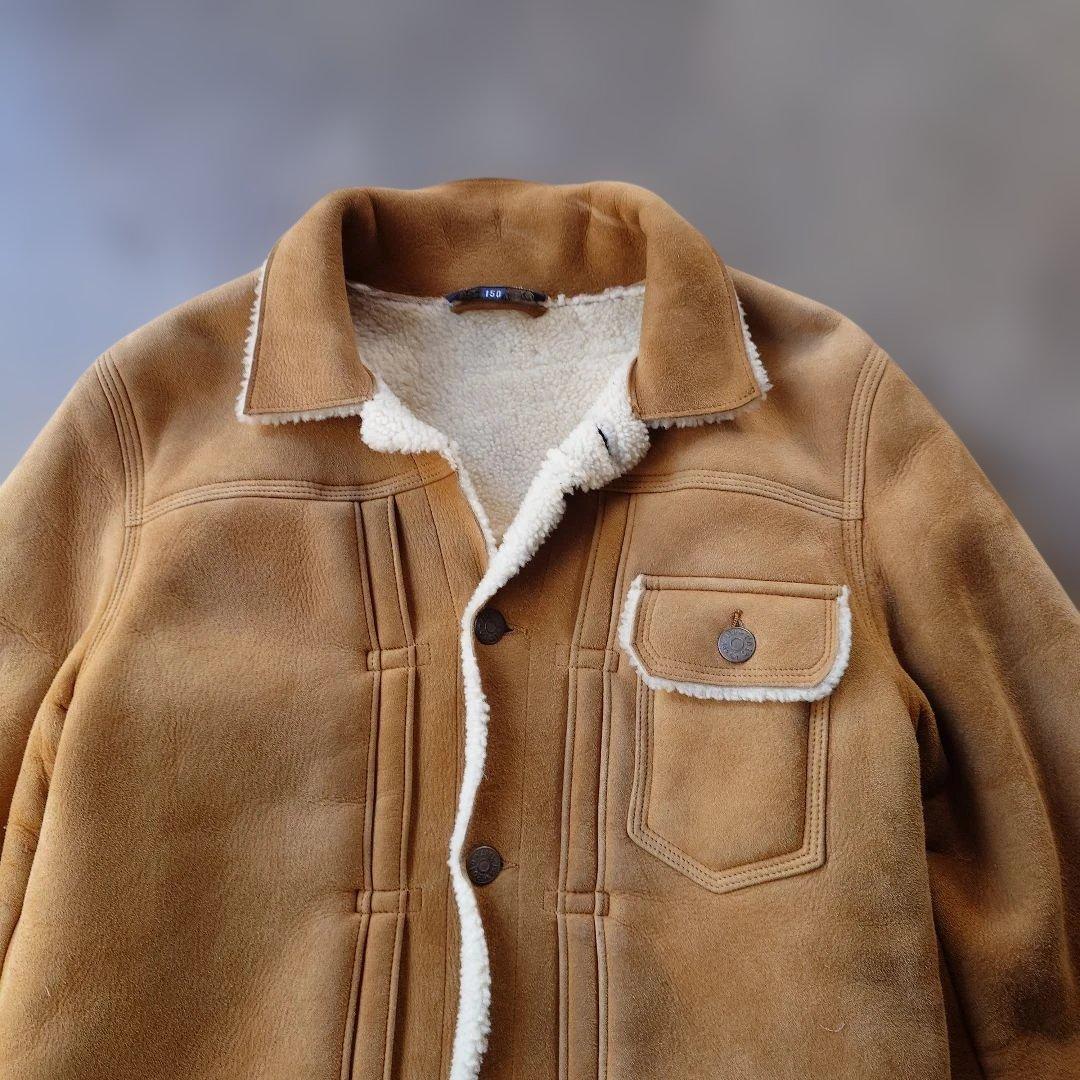 poloralphlauren 90s women sheepskin jacket 150