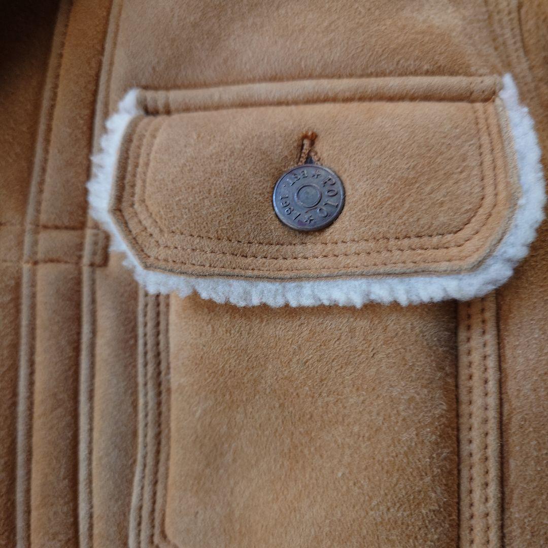poloralphlauren 90s women sheepskin jacket 150