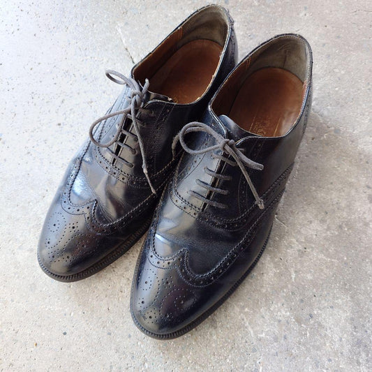 Used wingtip shoes BARKER Made in England　ウィングチップシューズ　イギリス製　26.5cm