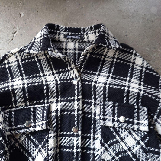 used cotton shirts check jacket