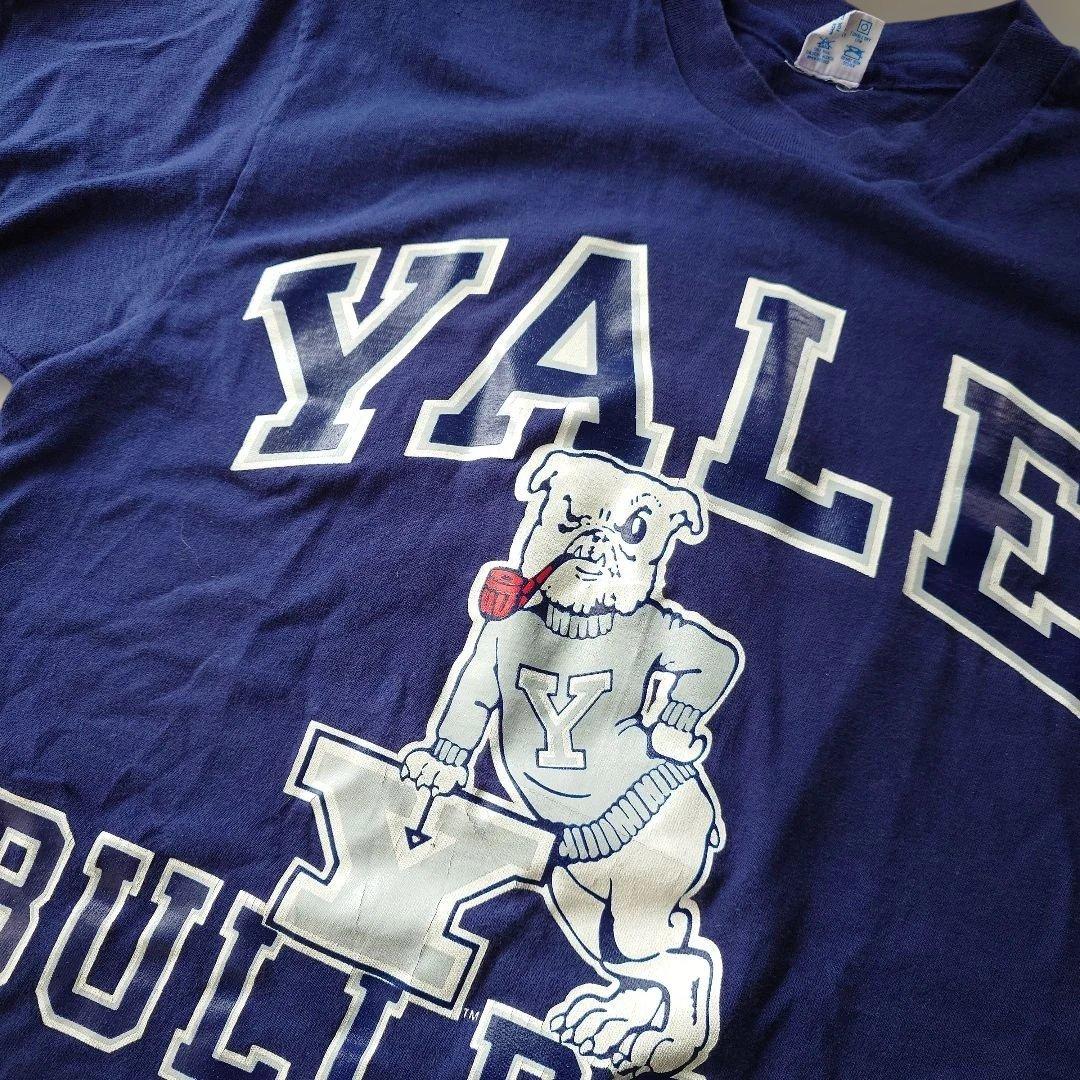 90s Trico Champion YALE print tee L