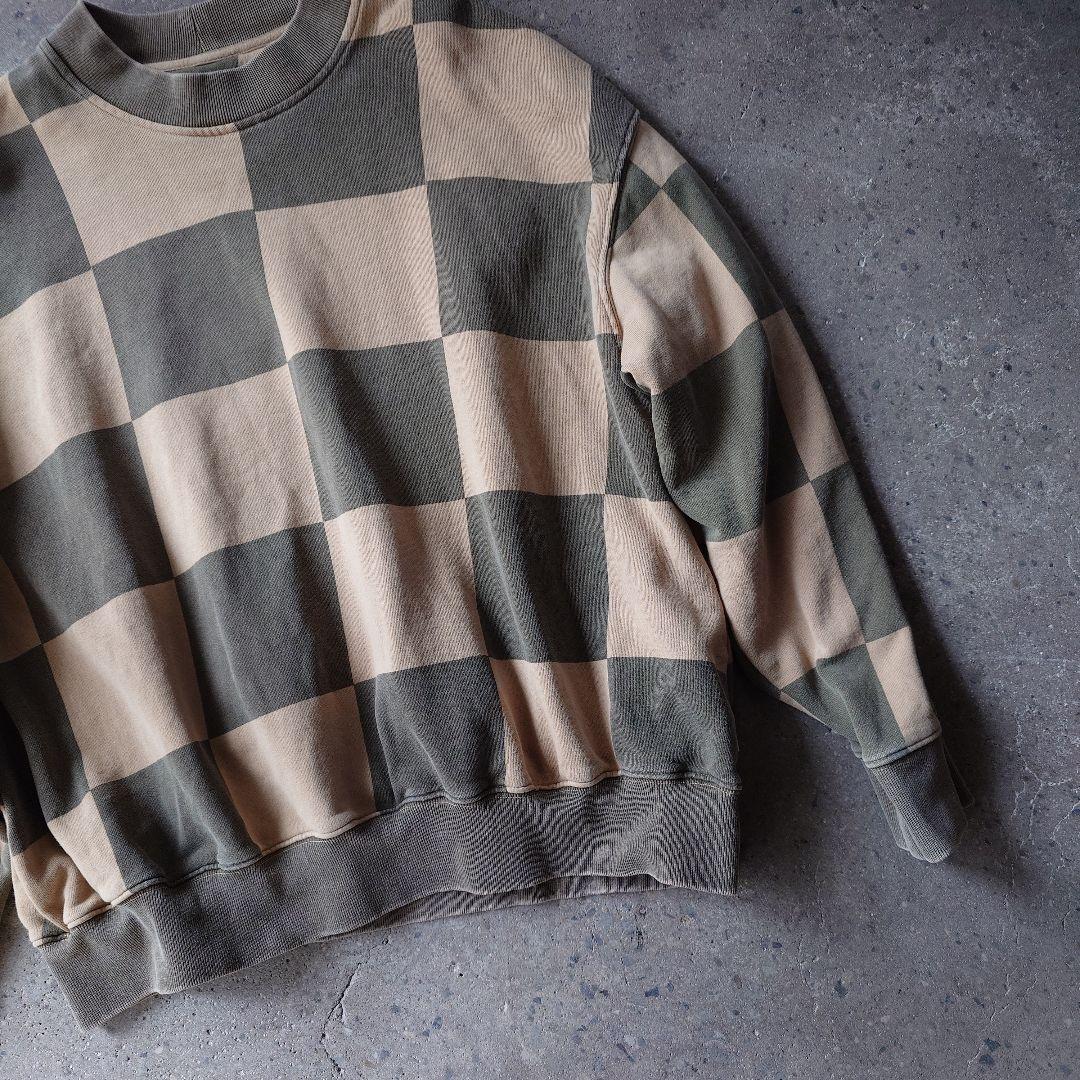 STUSSY checker flag sweat L