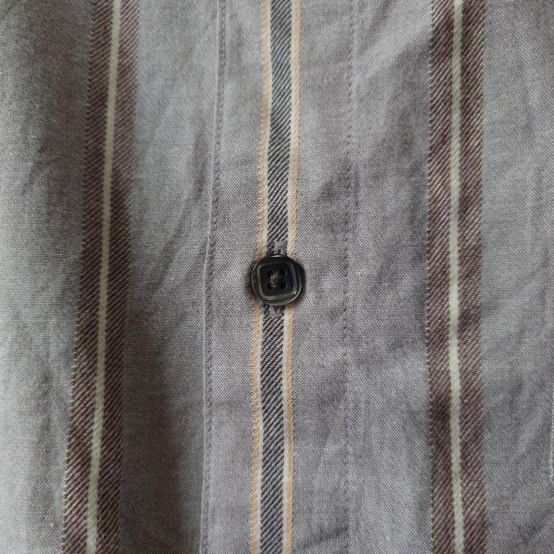 80s perryellis bd stripe shirts L