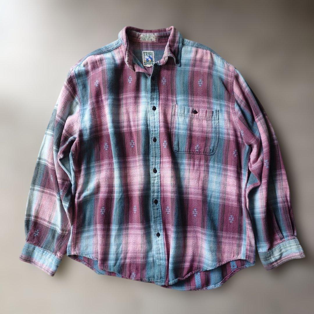 TT&CO ombre check shirts L