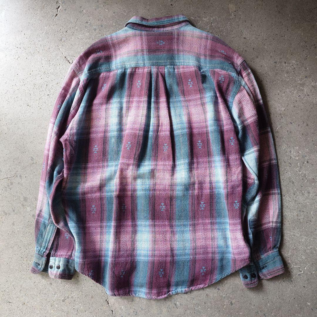 TT&CO ombre check shirts L