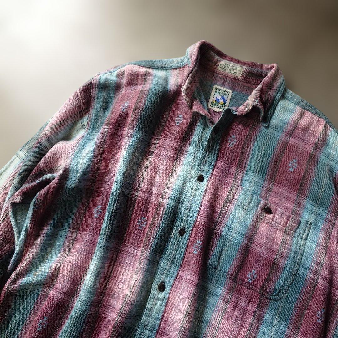 TT&CO ombre check shirts L
