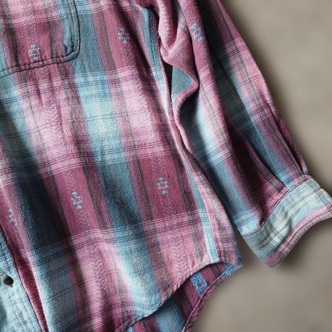 TT&CO ombre check shirts L