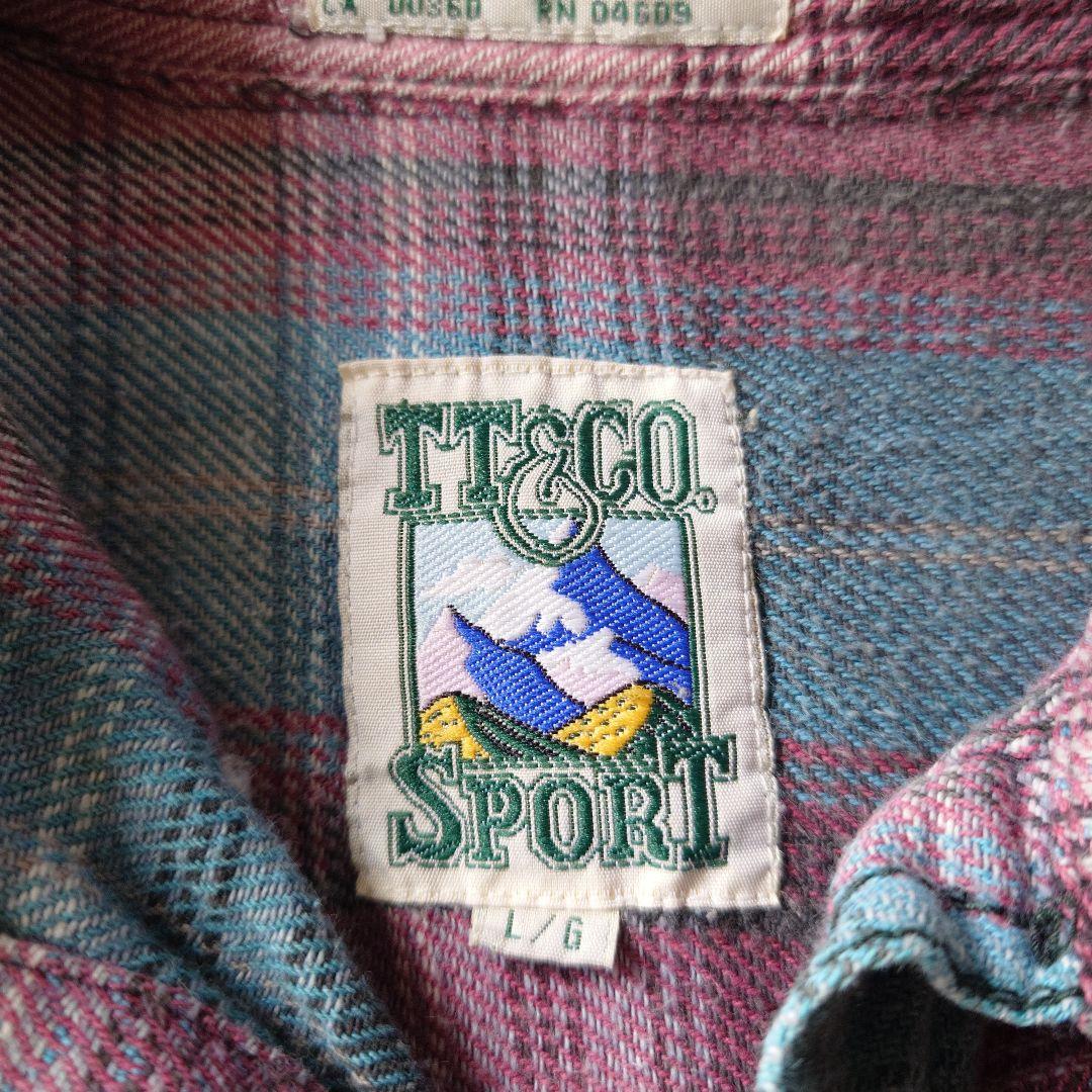 TT&CO ombre check shirts L