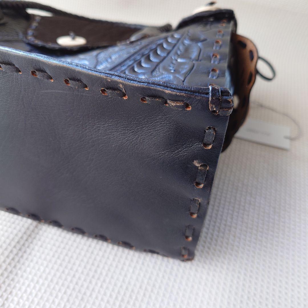 carvingtribes leather handbag  カービングトライブスレザー　ハンドバッグ　ハラコ