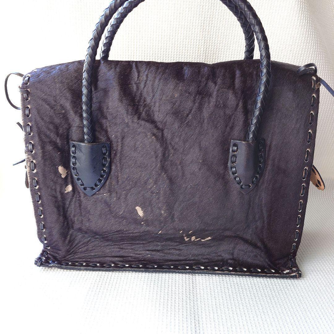 carvingtribes leather handbag  カービングトライブスレザー　ハンドバッグ　ハラコ