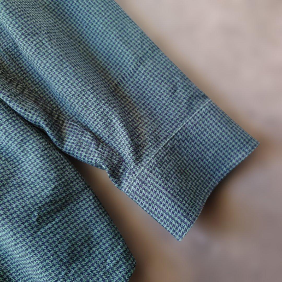 LLBEAN 90s houndtooth shirts L