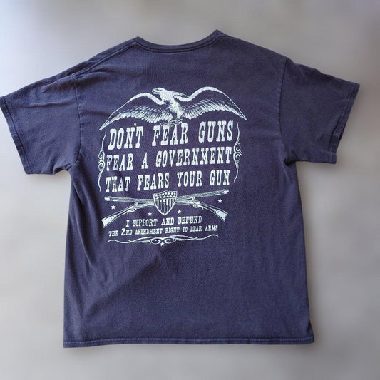 vintage EAGLE print tee L