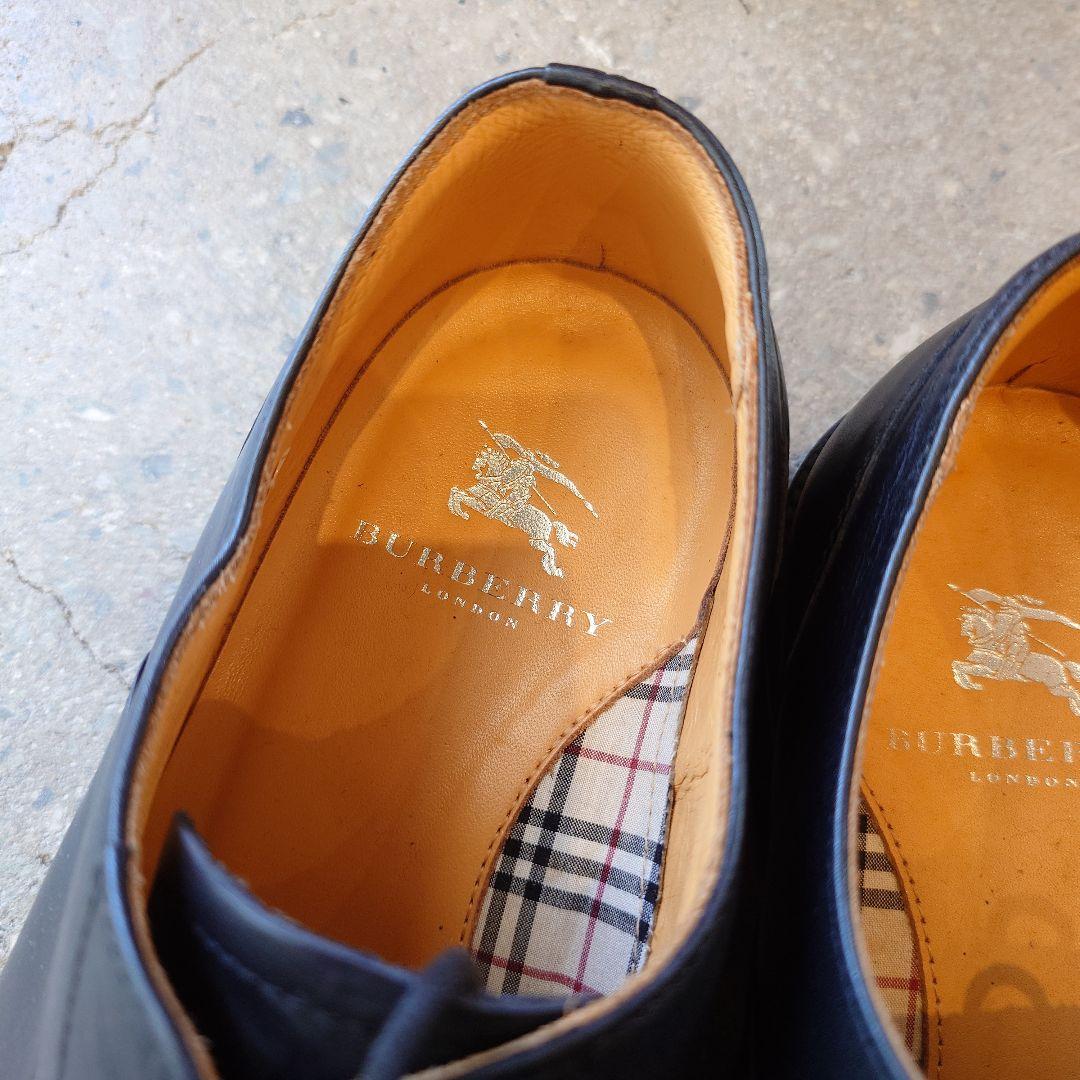 BURBERRY LONDON leather plane toe 25 1/2