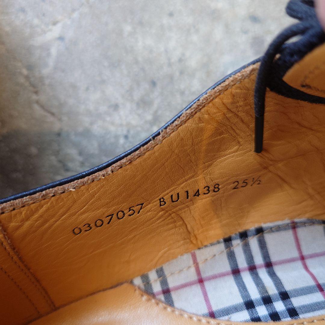 BURBERRY LONDON leather plane toe 25 1/2