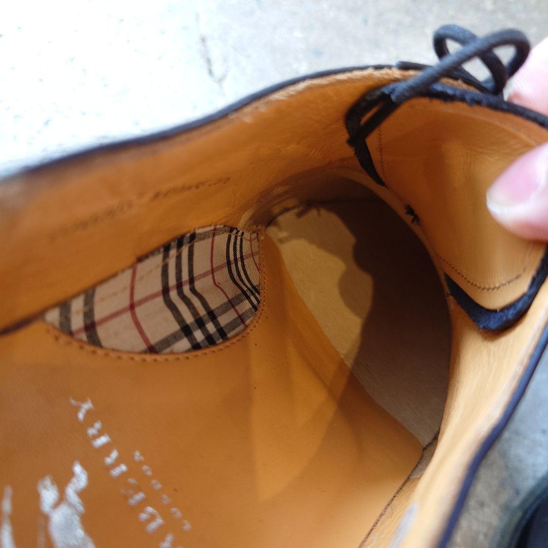 BURBERRY LONDON leather plane toe 25 1/2