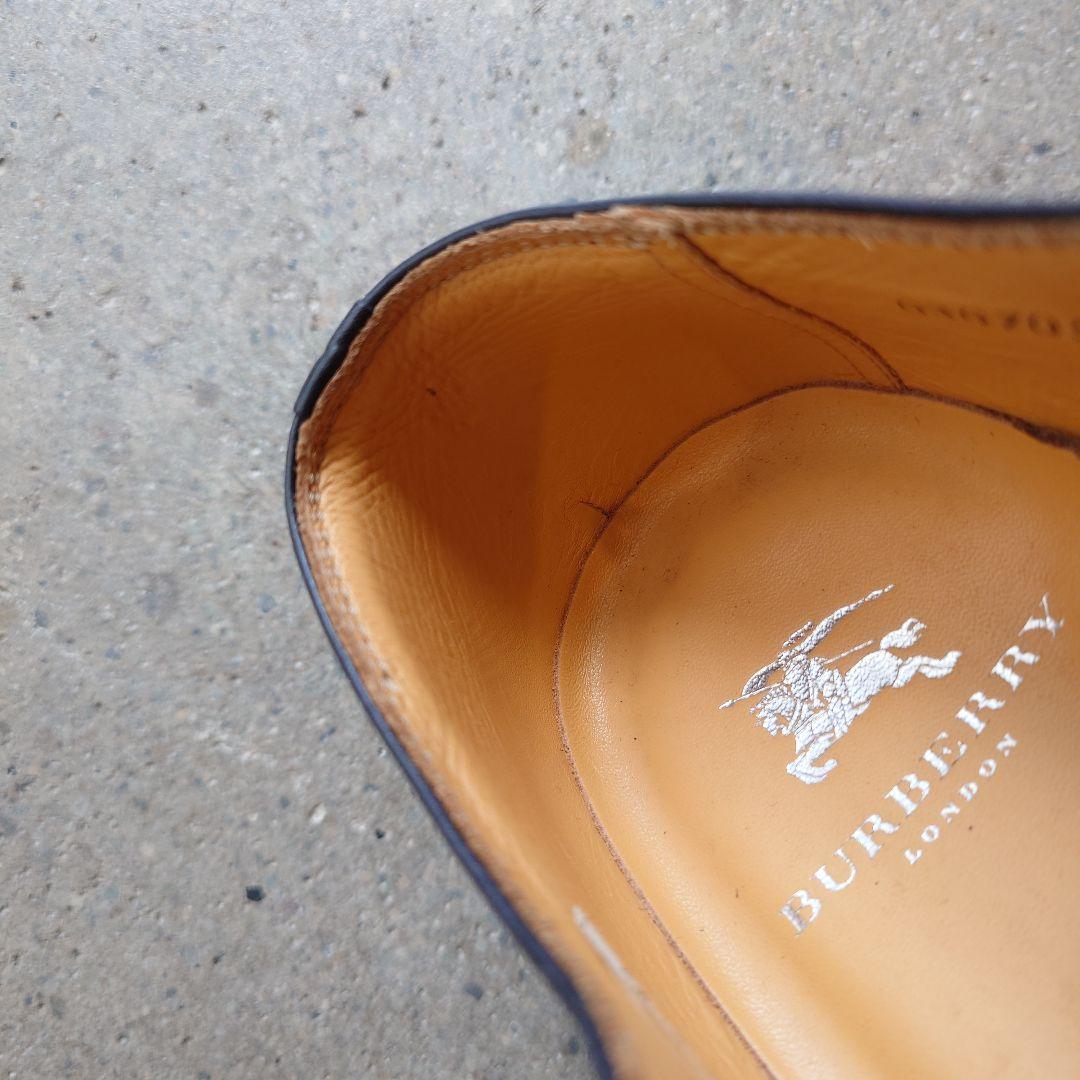 BURBERRY LONDON leather plane toe 25 1/2