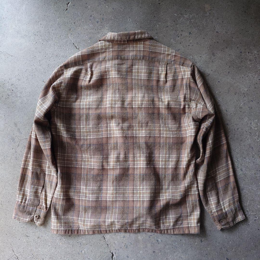 80s PENDLETON check board shirts L