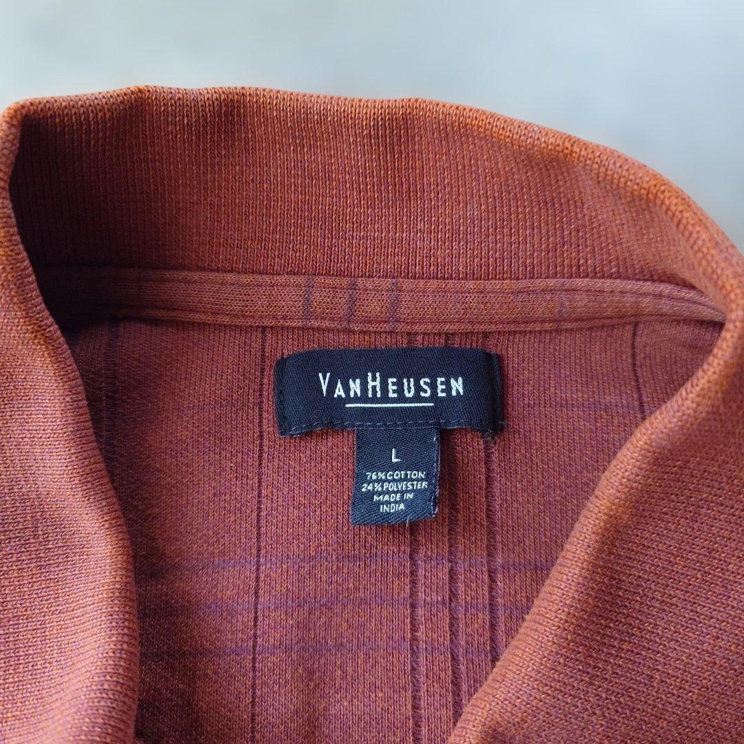 VANHEUSEN ls polo shirts L