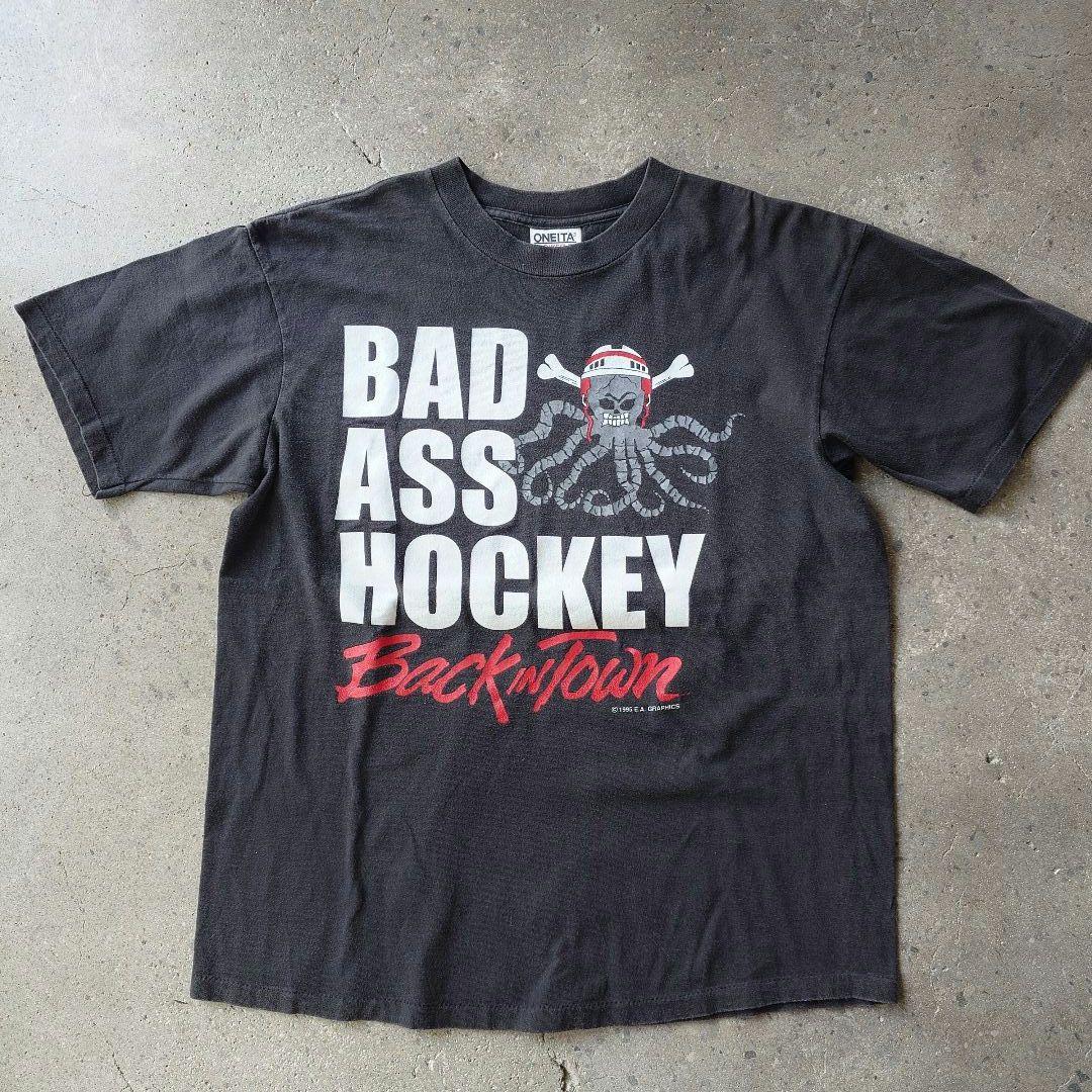 90s old onieta hockey tee L