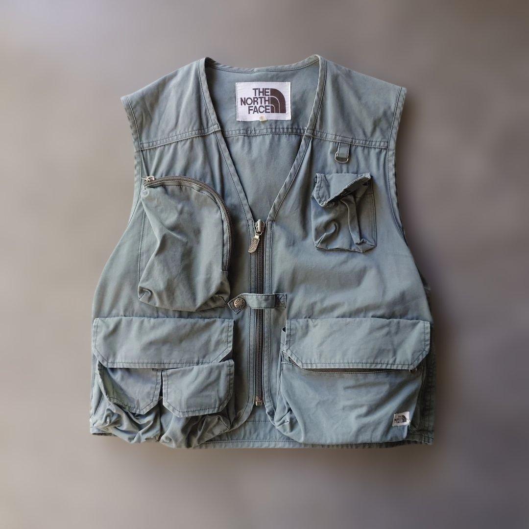 70s NORTHFACE outdoor vest M brown tag