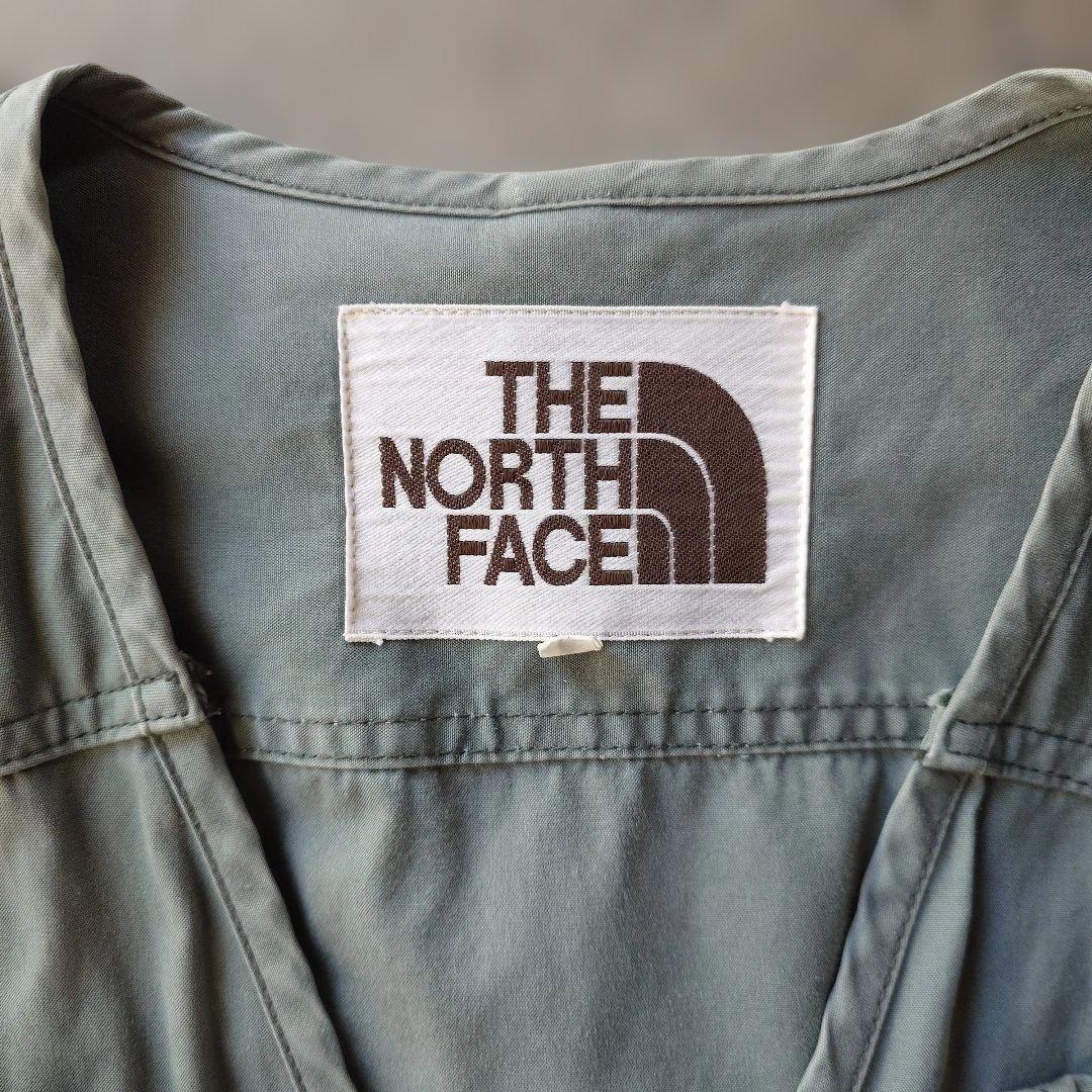 70s NORTHFACE outdoor vest M brown tag