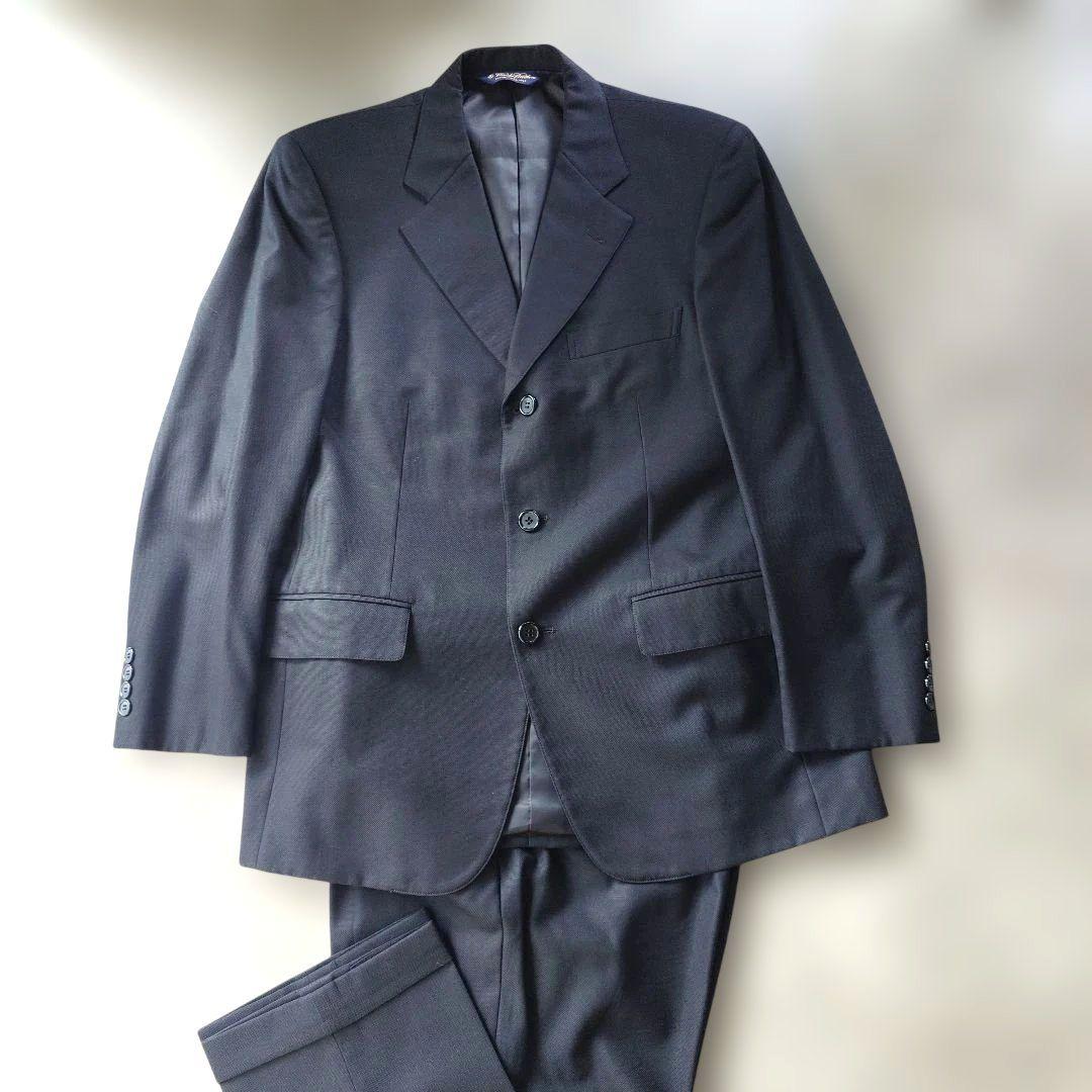 Brooksbrothers suit jacket setup black oxford wool M