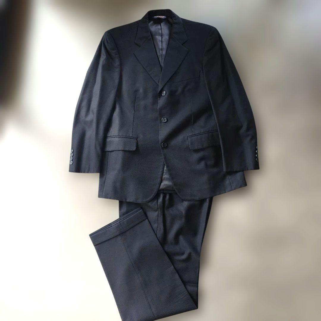 Brooksbrothers suit jacket setup black oxford wool M