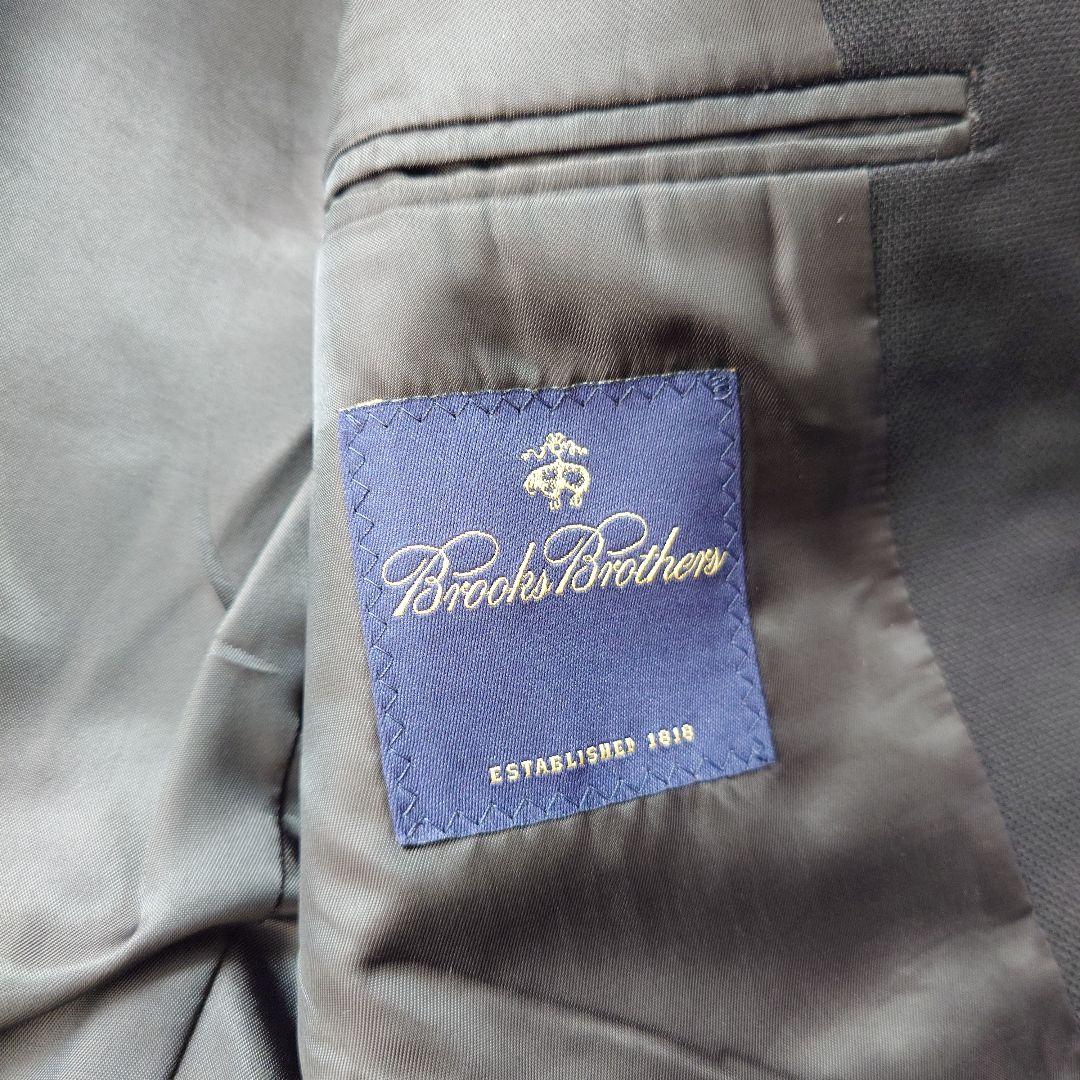 Brooksbrothers suit jacket setup black oxford wool M