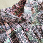 画像をギャラリービューアに読み込む, ETON batik print  shirts XLバティックプリント　総柄 長袖シャツ　XL エスニック柄
