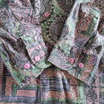 画像をギャラリービューアに読み込む, ETON batik print  shirts XLバティックプリント　総柄 長袖シャツ　XL エスニック柄
