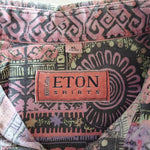 画像をギャラリービューアに読み込む, ETON batik print  shirts XLバティックプリント　総柄 長袖シャツ　XL エスニック柄
