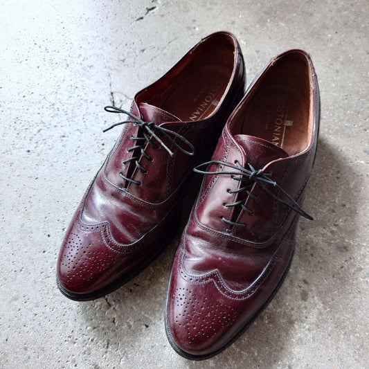BOSTONIAN Made in USA wingtip Leather shoes 9 1/2