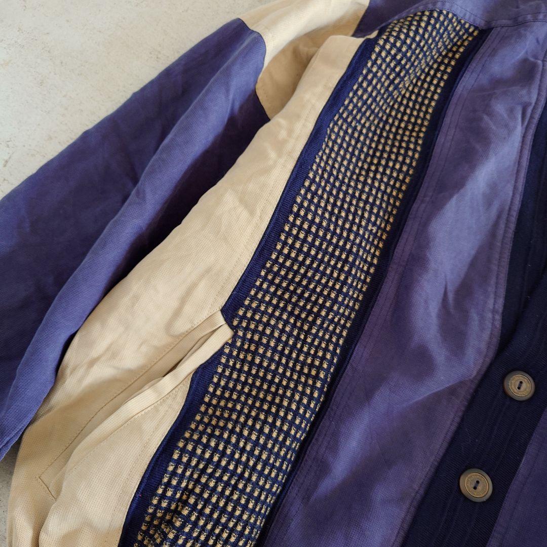Used Patchwork jacket 古着　パッチワーク　カーディガン　ジャケット　ブルゾン
