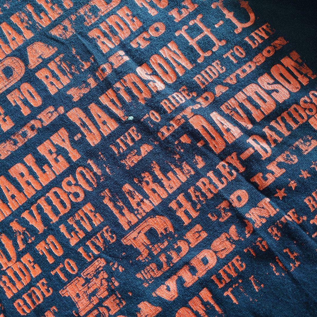 Used Harley Davidson print tee 古着 ハーレーダビッドソン　両面　プリントT　XL