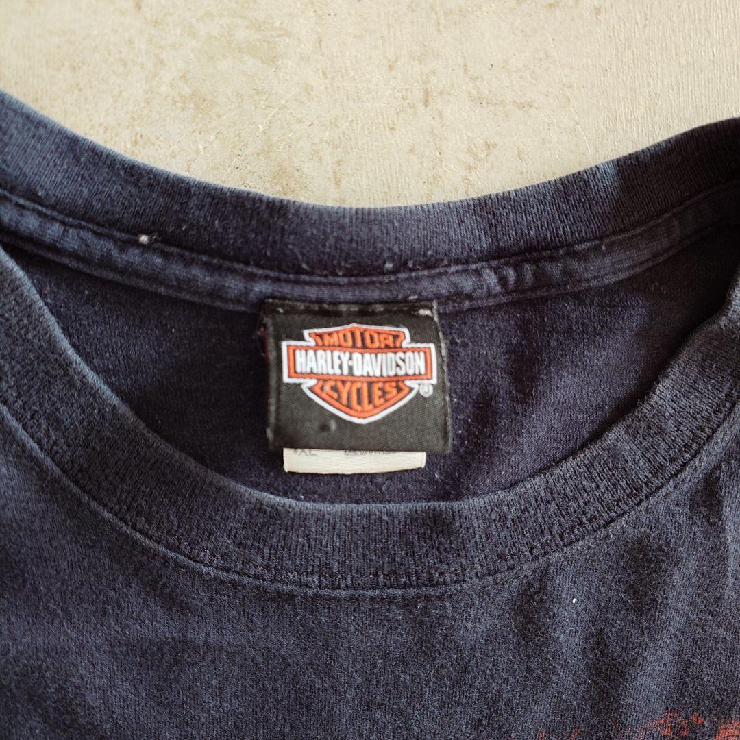 Used Harley Davidson print tee 古着 ハーレーダビッドソン　両面　プリントT　XL