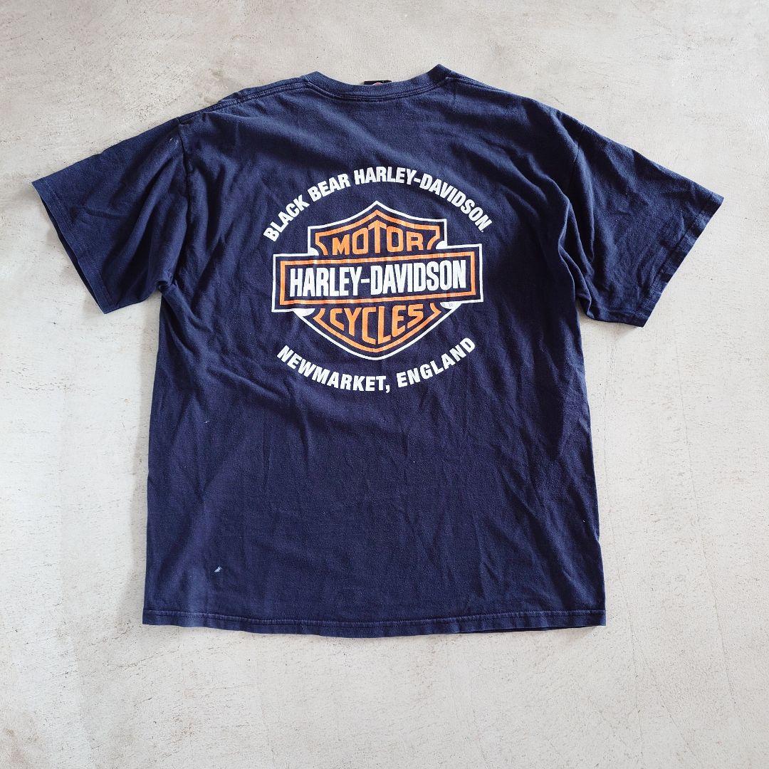 Used Harley Davidson print tee 古着 ハーレーダビッドソン　両面　プリントT　XL