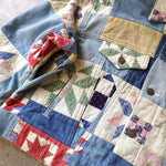 画像をギャラリービューアに読み込む, poloralphlauren women patchwork denim jacket xs ポロラルフローレン　レディースパッチワーク　ジャケット　Gジャンxs　ジャケット
