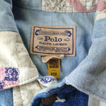 画像をギャラリービューアに読み込む, poloralphlauren women patchwork denim jacket xs ポロラルフローレン　レディースパッチワーク　ジャケット　Gジャンxs　ジャケット
